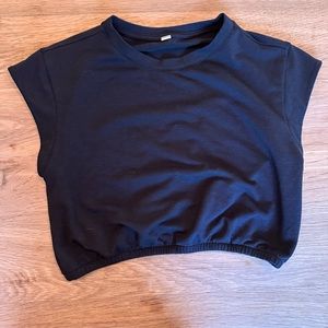 Alo Yoga - Crop Tee - Black - Medium